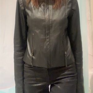 Women's Black Leather Jacket